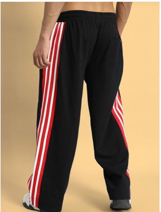 Striped Unisex Relaced Fit Track Pant