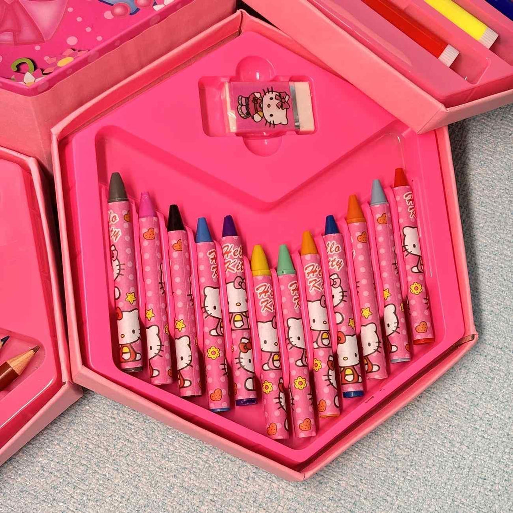 46 Pcs Complete Color Art Set Box (Multi-Color)