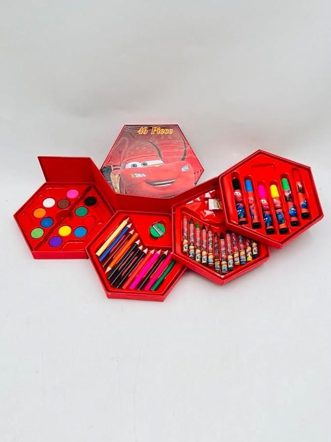 46 Pcs Complete Color Art Set Box (Multi-Color)