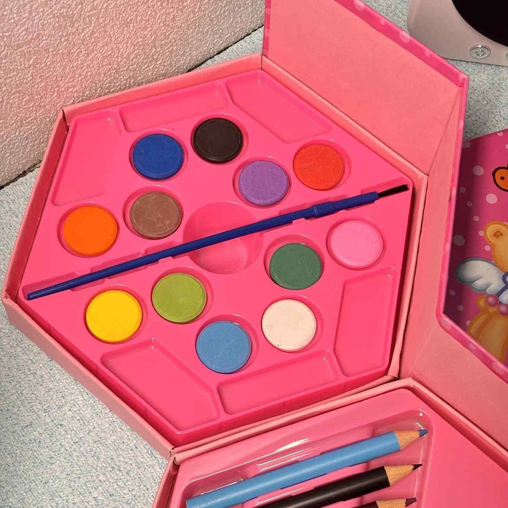 46 Pcs Complete Color Art Set Box (Multi-Color)